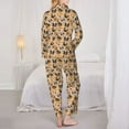 thumbnail image 6 of Goofa Cute Dogs Head Printed Women’s 2 Piece Pajama Set Super,Pajamas Women's Long Sleeve Sleepwear Soft Button Down Loungewear Pjs Lounge Set Nightwear-Small, 6 of 9