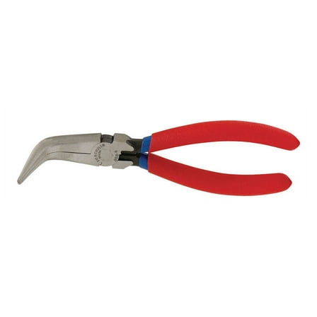 Crescent 6 in. Alloy Steel Curved Needle Nose Pliers Red 1 pk