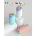 thumbnail image 4 of Small Humidifier, USB 350ml Mini Humidifier for Plants, Small Plant Humidifier with Night Light, USB Desk Humidifier for Baby, Plant Humidifier indoor, Small Humidifier (Cyan), 4 of 7