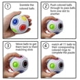 thumbnail image 3 of Magic Rainbow Ball Fidget Ball Speed Puzzle Ball Cube Brain Teasers Educational Toy Stocking Filler For Kids Adults, 3 of 5