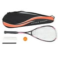 thumbnail image 2 of Beginner Squash Racket,Lightweight Portable Carbon Squash Racket Training with Racket Bag for Gym School, 2 of 7