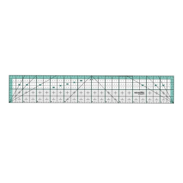 Regla de acolchado, regla de costura antideslizante, regla de patchwork acrílica, ligera 30.48cmx5.08cm