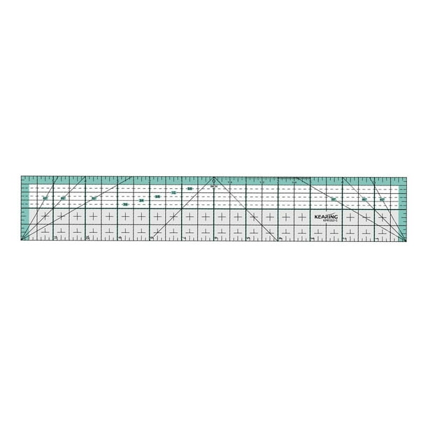 Regla de acolchado, regla de medición, regla de patchwork acrílica, accesorios de costura, costura 30.48cmx5.08cm