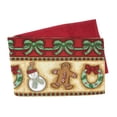 thumbnail image 3 of DaDa Bedding Gingerbread Snowman Holiday Woven Tapestry Dining Table Runner (12917), 3 of 7