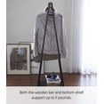 thumbnail image 6 of Yamazaki Home Coat Rack with Shelf, Black, Steel, Supports 24.2 pounds, 6 of 7