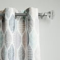 thumbnail image 3 of No. 918 Sora Print Leaf Print Semi-Sheer Grommet Curtain Panel, 40"x95", White, 3 of 5