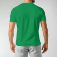 thumbnail image 4 of LWavelet Watercolor Stroke Heart Men's T-Shirt Ideal for Casual Outings and Everyday Style Green 2XL, 4 of 4
