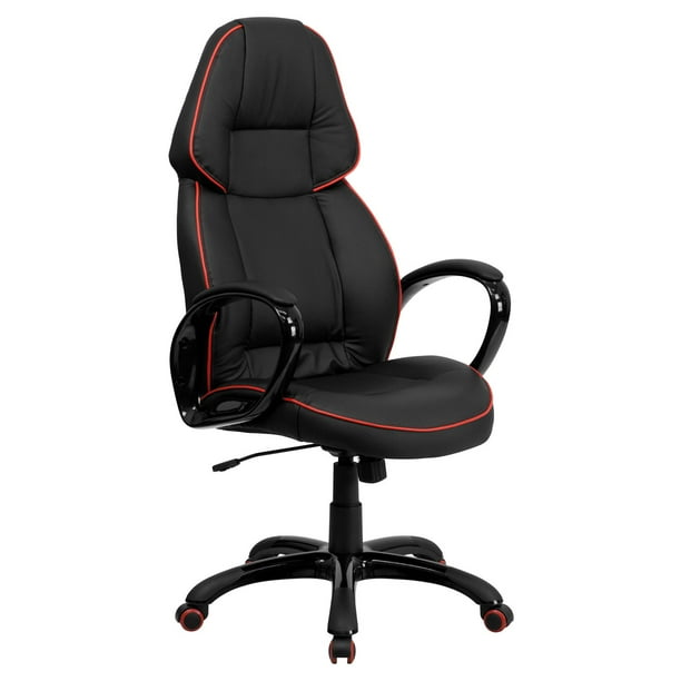 Flash Furniture High Back Vinyl Executive Office Chair, Black Walmart