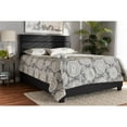 thumbnail image 6 of Wholesale Interiors Ansa Full Modern Fabric and Wood Standard Bed with Headboard, Dark Gray, 6 of 10