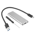 thumbnail image 1 of Usb 3.1 Tipo C A M.2 Ngff Ssd Caja De Disco Duro Caja De Unidad De Estado Sólido De Aleación De Aluminio Methold EL016439-02, 1 of 5