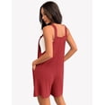 thumbnail image 5 of Ekouaer Women' Rompers Jumpsuits Sleeveless Adjustable Ribbed Knit Vacation Beach Travel Overall Shorts Outfits, 5 of 6