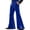 Blue, variant on Joernso Men's Bell Bottom Velvet Pants Retro Style 70s Disco Outfit Casual Loose-Fit Party Street Flared Trousers for Daily Street Office Parties