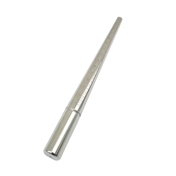 Solid Aluminum Ring Sizer Stick Mandrel Ungrooved - Sizes 1-15 U.S. Standard