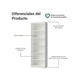 thumbnail image 4 of Estante Librero Organizador Madesa 6908 con 6 Nichos Blanco, 4 of 10