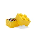 thumbnail image 3 of Cajón de almacenamiento LEGO Room Copenhagen Brick 4 amarillo brillante, 3 of 5