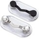 thumbnail image 1 of Juego de 2 soportes magnéticos para gafas de cristal transparente y negro, 1 of 5