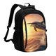 thumbnail image 1 of Fotbe Sunset Dancing Dolphin A Mochila con Estampado y Puerto USB para Hombre y Mujer, Mochila Antirrobo, Mochila de Viaje, Mochila Escolar, Mochila Universitaria, 1 of 7