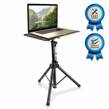 - PYLE PLPTS4 - Universal Device Stand - Height Adjustable Tripod Mount (For Laptop, Notebook, Mixer, DJ Equipment)