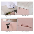 thumbnail image 3 of Qukaim Fetcoi Plastic Cabinet 6 Drawers Storage Dresser Small Closet Drawers Organizer Unit Pink Blue, 3 of 3