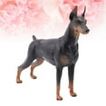 thumbnail image 3 of CNKOO 1pc Doberman Model Simulation Lifelike Static Dog Animal Statue Figurine Desktop Adornment (Black), 3 of 6