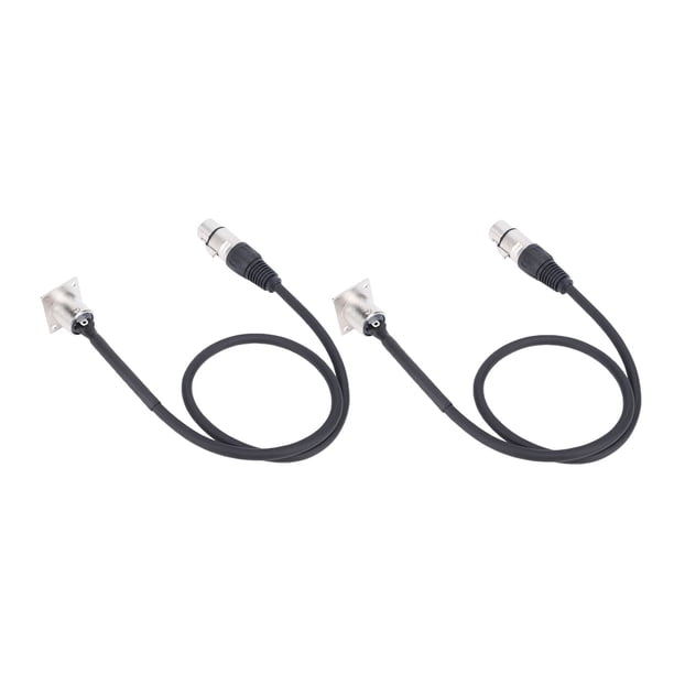 Cable De Paso XLR Premium, Montaje En Panel Macho A Conector Hembra Cable XLR Tipo D De 3 Pines Para Caja De Escenario, Panel De Conexión, Caja De Piso, Sin Soldadura Para
