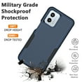 thumbnail image 3 of For Motorola Moto G 5G 2023 Phone Case,2 in 1 Hard PC Phone Case for Moto G 5G 2023 , Njjex Rubber & Rugged Shockproof Full Body Protection Case Cover - Blue, 3 of 6