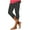 Gray 03, variant on Women's Capri Pants Summer Skinny Flared Hollow out Bottom Trousers Elastic High Waist Athletic Slimming Clothing, Gray, S
