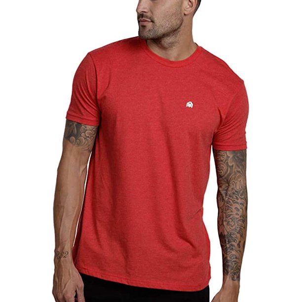 Into The Am Men's Fitted Crew Neck Basic Tees Premium Modern Fit