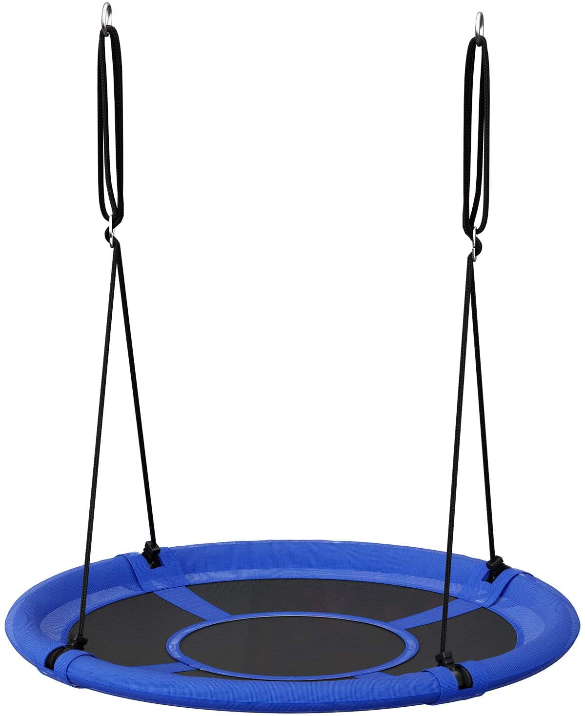 SONGMICS Saucer Tree Swing,Includes Hanging Kit, Blue and Black