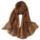 thumbnail image 1 of Minnieouse Bufanda de gasa que no se desprende para mujer brillo y textura de alta gama fiestas chal bufanda mujer Accesorios de disfraces Café, 1 of 6
