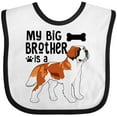 thumbnail image 3 of Inktastic My Big Brother is a Saint Bernard Boys or Girls Baby Bib, 3 of 4