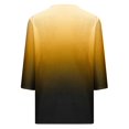 thumbnail image 4 of Women's 3/4 Length Sleeve Tops Summer Casual V Neck Shirts Fashion Solid Basic Pullover T-Shirt Loose Soft Comfy Tees, 4 of 5