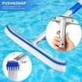 thumbnail image 5 of 2X Pool Brush, Swimming Pool Wall & Tile Brush 18 Inch Swimming Pool Cleaning Pole Brush Head Replacement Brush,Blue, 5 of 8