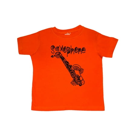 

Inktastic Saxophone Halloween Cobwebs Gift Toddler Boy or Toddler Girl T-Shirt