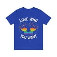 thumbnail image 2 of Love Who You Want Gay Pride LGBTQ+ Elephant Rainbow Hearts S-3XL, 2 of 8