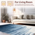 thumbnail image 2 of ODIKA 4' x 6' Machine Washable Non-Slip Area Rug, Contemporary Stripe High Traffic Rug, Navy, 242268, 2 of 7