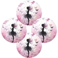 thumbnail image 2 of 1PC Place Mats Fairy and Butterflies Pink Round Placemat Heat-Resistant Placemats Dining Table Mat Circle Shape 15.4" for Kitchen/Dinner/Party/Restaurant Home Decor Gifts, 2 of 7