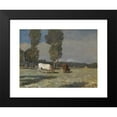thumbnail image 2 of Christian Skredsvig 24x19 Black Modern Framed Museum Art Print Titled - French Landscape with Cattle (1881), 2 of 5