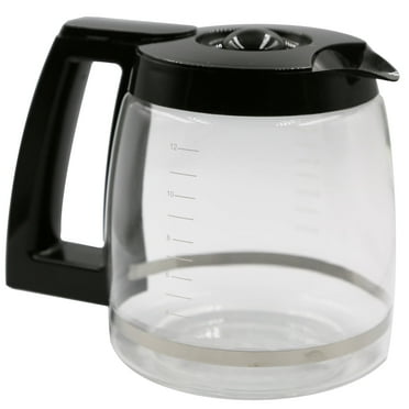 Masterpart 12-Cup Replacement Glass Carafe Compatible With Cuisinart Coffee Maker Models SS-12, SS-15, SS-16, DCC-1100BK, DCC-1200, DCC-2650, CHW-12P1, DGB-400, DGB-550BK, DGB-550BK1