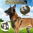 thumbnail image 2 of Katieovy Dog Harness and Dog Leash Set,Reflective No Pull Dog Harness for Large Dog,Breathable Adjustable Dog Harness with Dog Poop Bag Holder,Army Green, 2 of 7