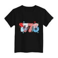 thumbnail image 4 of Ketyyh-chn99 Girls 4th of July Short Sleeve Tee Girls Summer Comfortable Breathable Independent Day Top Size for 3-4 Years,Black, 4 of 4