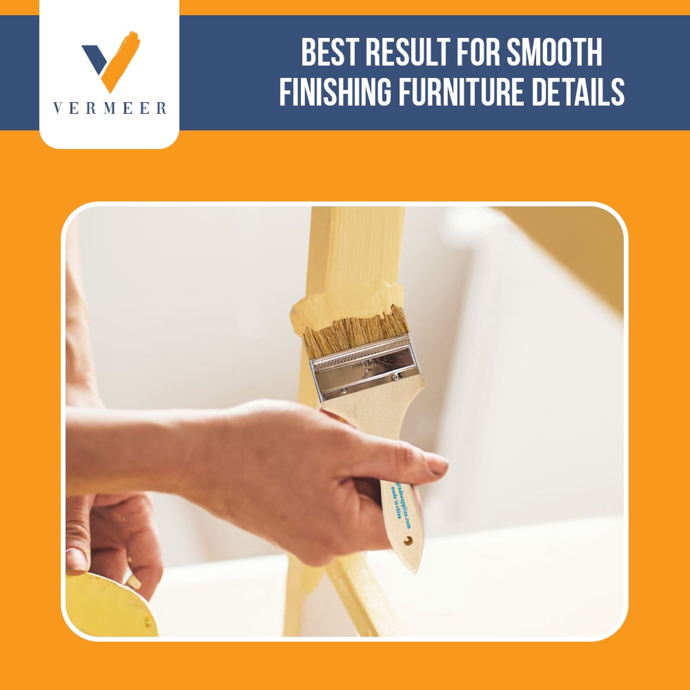 Vermeer Chip Paint Brushes - 96-Pack - 4" Chip Brushes for Paints, Stains, Varnishes, Glues, & Gesso