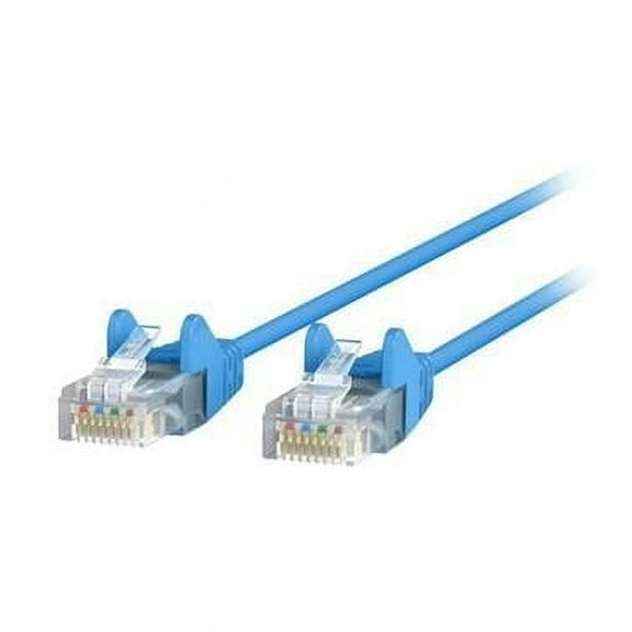 2 ft. Cat6 Slim 28AWG Cable, Blue