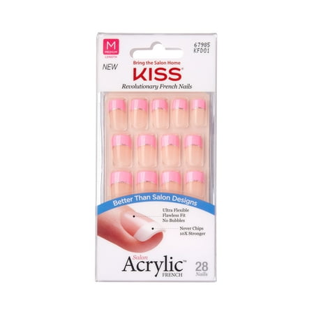 KISS Salon Acrylic French Design Nail - Ace of