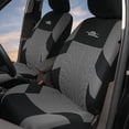 thumbnail image 2 of Universal Car Seat Covers Full Set, Breathable Cloth Automotive Seat Covers for Front Split & Rear Bench, Fit for Sedan SUV Van Truck Interior Accessories, 2 of 6