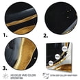 thumbnail image 3 of DESIGN ART Designart "Black Gold Abstract Shapes Marble I" Abstract Marble Wall Art Prints 36 in. wide x 36 in. high, 3 of 5