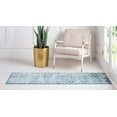 thumbnail image 4 of Rugs.com Lattice Trellis Collection Rug – 6 Ft Runner Blue Low-Pile Rug Perfect For Hallways, Entryways, 4 of 9