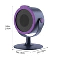thumbnail image 4 of VENTORA Desktop Ceramic Space Heater, Portable Fast‑Heating Oscillating Heater Fan, Smart Thermostat Quiet Operation Under 45dB, Overheat & Tip‑Over Auto Shut‑Off for Home Office Bedroom, 4 of 8