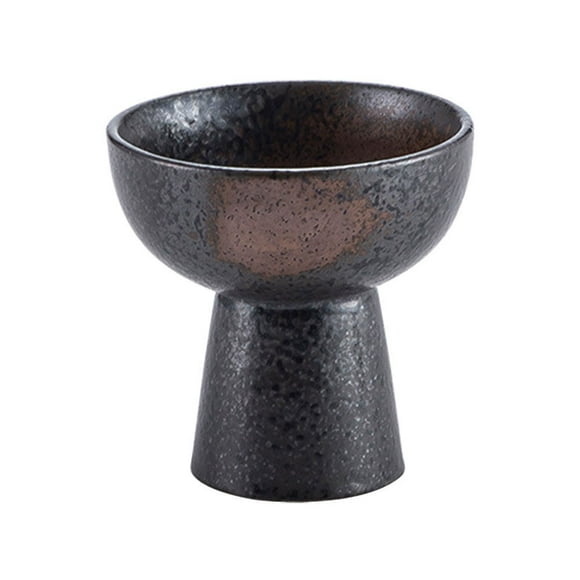 Ceramic Ice Cream Bowl Japanese Style Dessert Cup High Base Trifle Dish