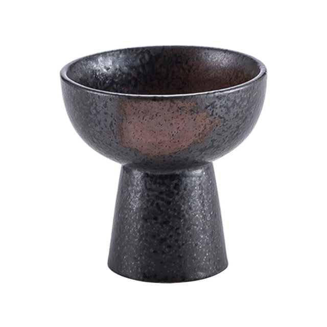 Ceramic Ice Cream Bowl Japanese Style Dessert Cup High Base Trifle Dish
